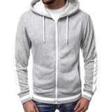 Stripe Casual Workout Sweatshirt Hoodie