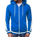 Stripe Casual Workout Sweatshirt Hoodie