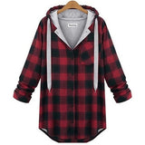 Autumn Plaid Workout/ Jogging Hoodies