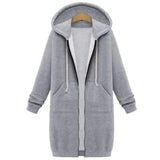 Hoodies Sweatshirt Casual Loose Long Coat