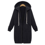 Hoodies Sweatshirt Casual Loose Long Coat