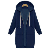 Hoodies Sweatshirt Casual Loose Long Coat