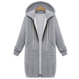 Hoodies Sweatshirt Casual Loose Long Coat