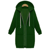 Hoodies Sweatshirt Casual Loose Long Coat