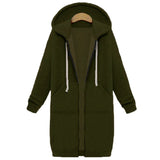 Hoodies Sweatshirt Casual Loose Long Coat