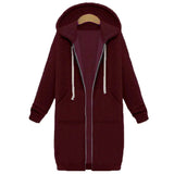 Hoodies Sweatshirt Casual Loose Long Coat