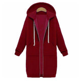 Hoodies Sweatshirt Casual Loose Long Coat